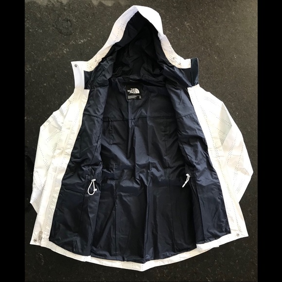 New The North Face Womens Wynes Quad Pocket Jacket, White & Navy Hooded Coat, M - Picture 5 of 16